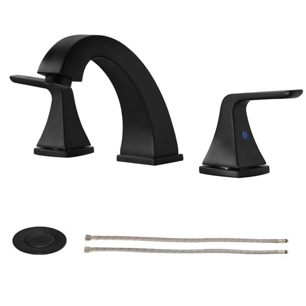 Kingmore Widespread Faucet 2handle Bathroom Faucet with Drain Assembly & Reviews Wayfair